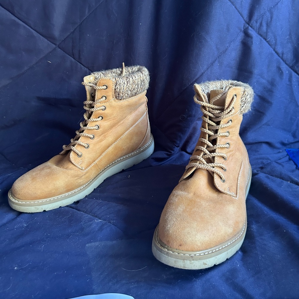 Sonoma Tan Lace Up Boots for Women